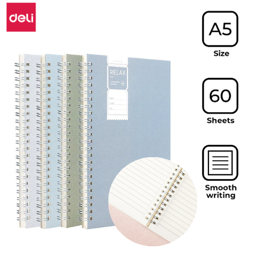 Deli Spiral Notebook Asst Colours 60's N051