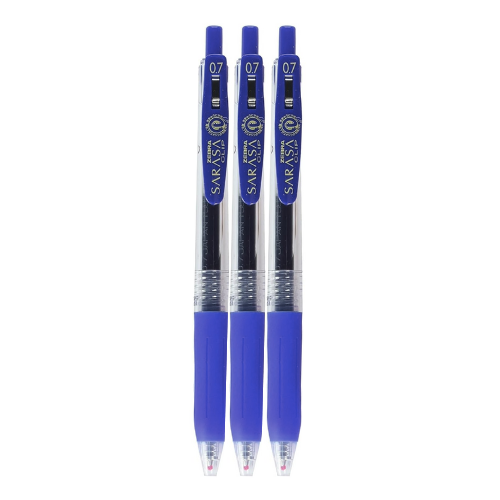 Zebra Gel Pen Sarasa Clip JJ15 0.7mm 3's/pkt - Blue
