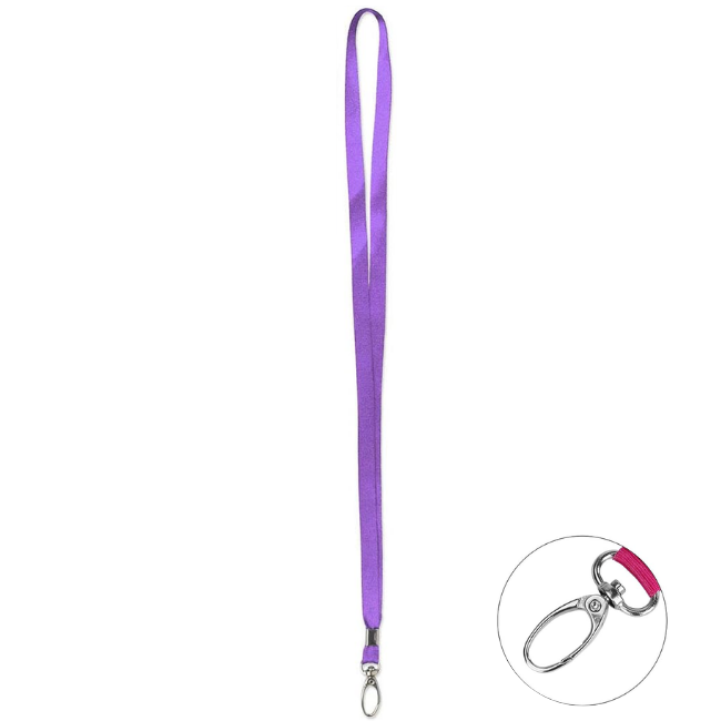 Lanyard 1cm with Oval Shape Clip