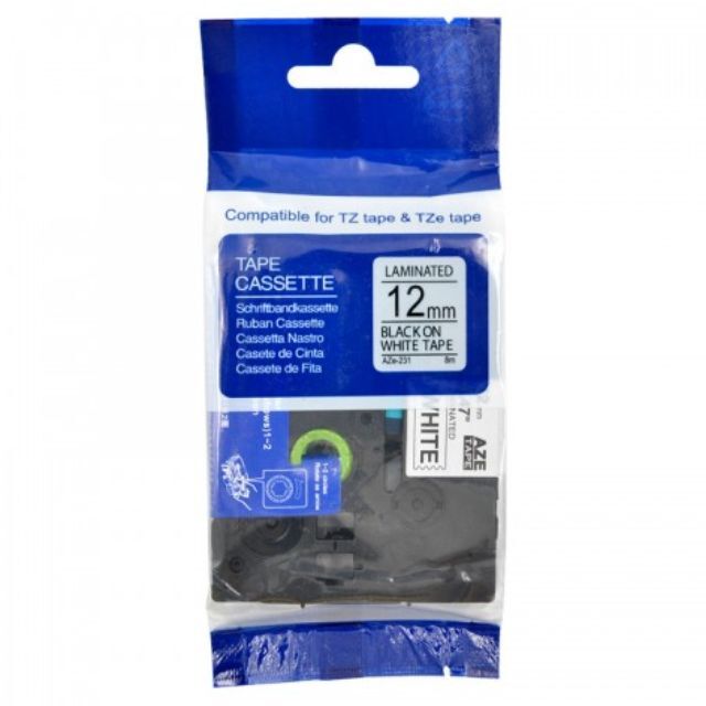 UEW Compatible Brother Label Cartridge Black on White
