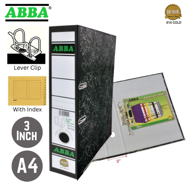 ABBA Arch File A4 Gold