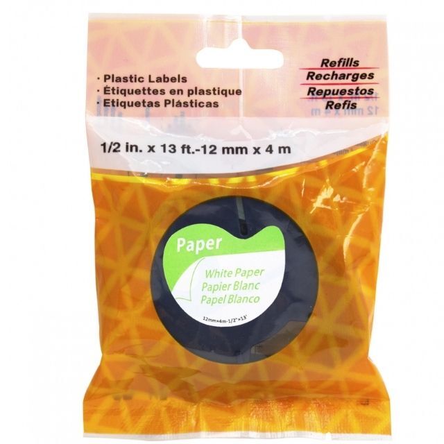 UEW 91200 UK Paper Black on White (12mmx4m) Compatible Dymo letra tape