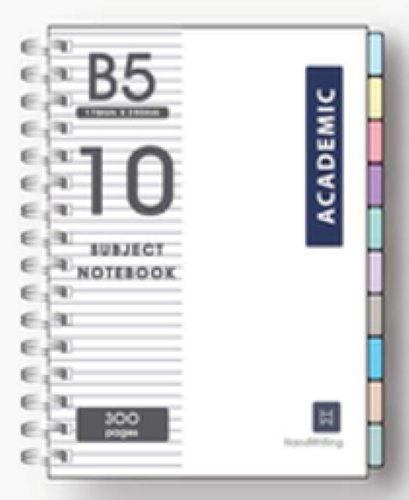 Masterprint Flagship Series B5 10 Subject Notebook 300pgs - HWF-10S-B5