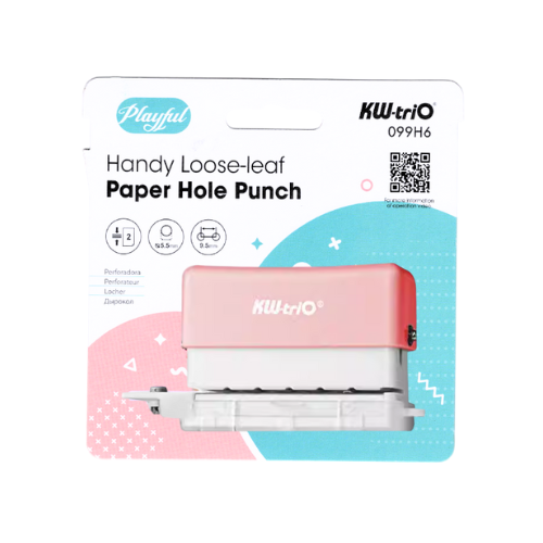 KW-trio Handy Loose-Leaf Paper 6 Holes Punch
