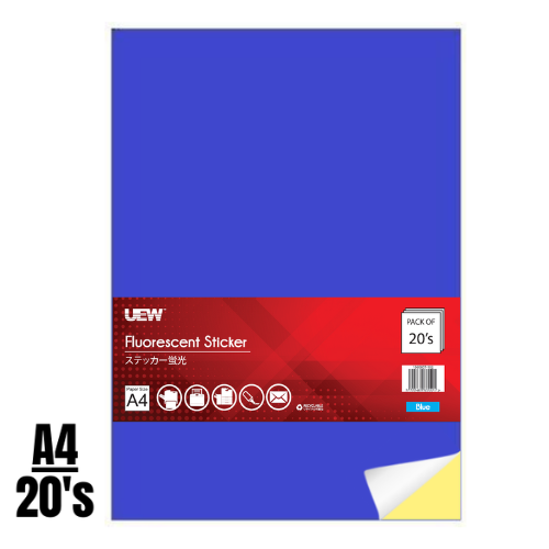 UEW Fluorescent Sticker A4 20's