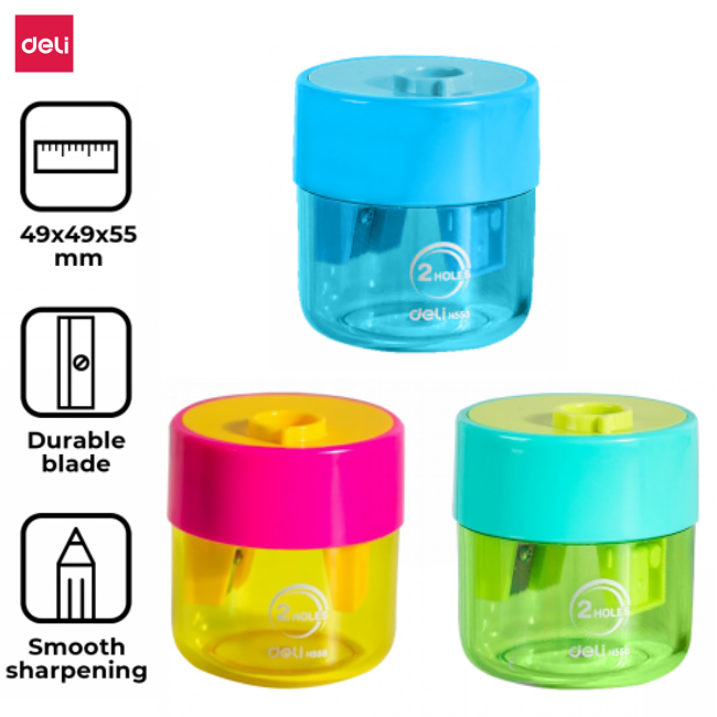 Deli Pencil Sharpener 48x48x55.3mm
