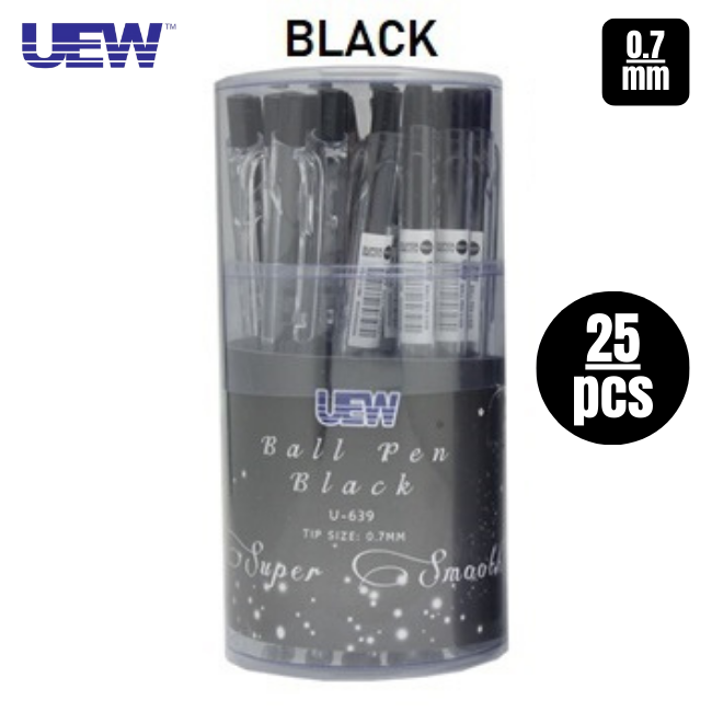 UEW Click Ball Pen U-639 25's