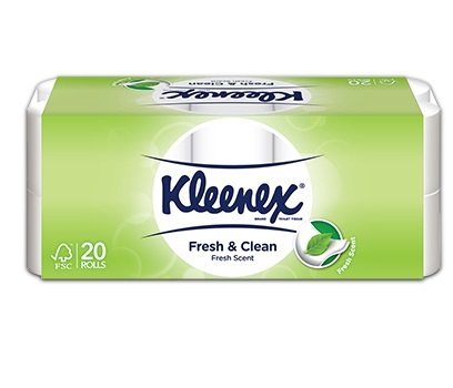 Kleenex Toilet Roll 190's x 20 roll/pack (4pkt/BDL)