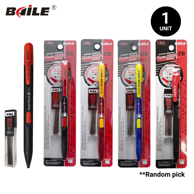 Baile Auto Pencil Khat 2B 1.8mm (Jawi) + 6 Refill