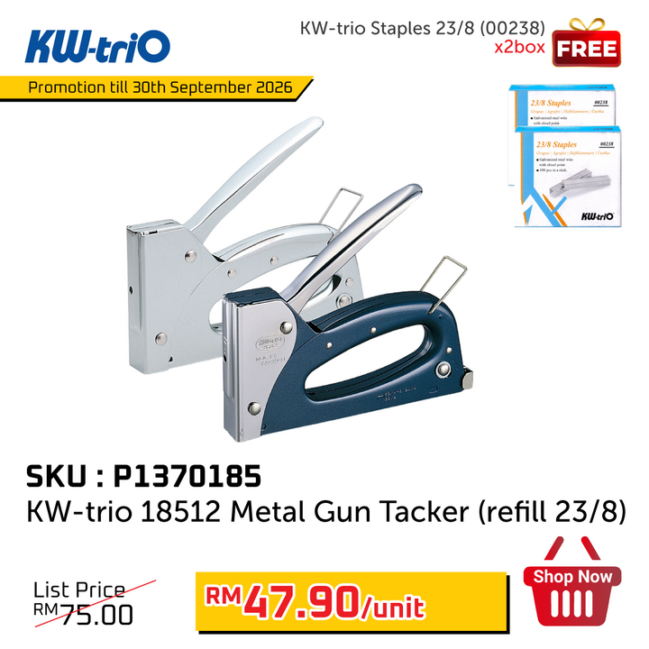 Promo@KW-trio 18512 Gun Tacker (refill 23/8)