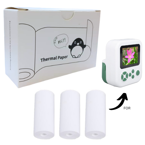 Thermal Paper Roll 57mm x 6m 3 rolls (for Kid's Digital Camera P-02)