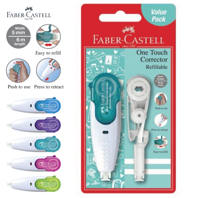 Faber-Castell One Touch Corrector + Refill Blister
