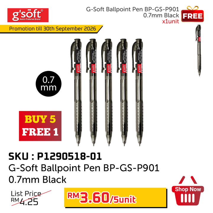 Promo@G-Soft Ballpoint Pen BP-GS-P901 0.7mm