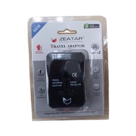 Zeatar Travel Adaptor with 2 USB 2.4A (Z3377)