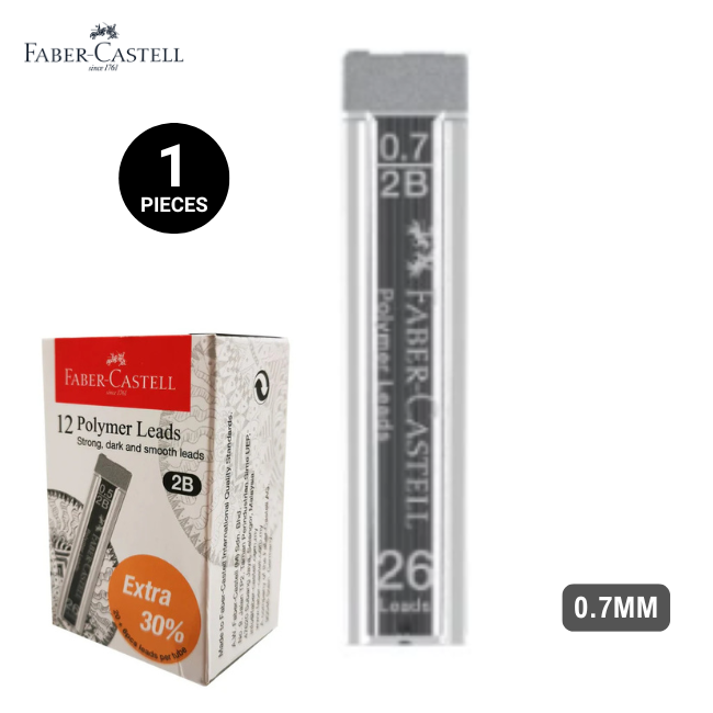 Faber-Castell Pencil Leads  2B 0.7mm (20's)