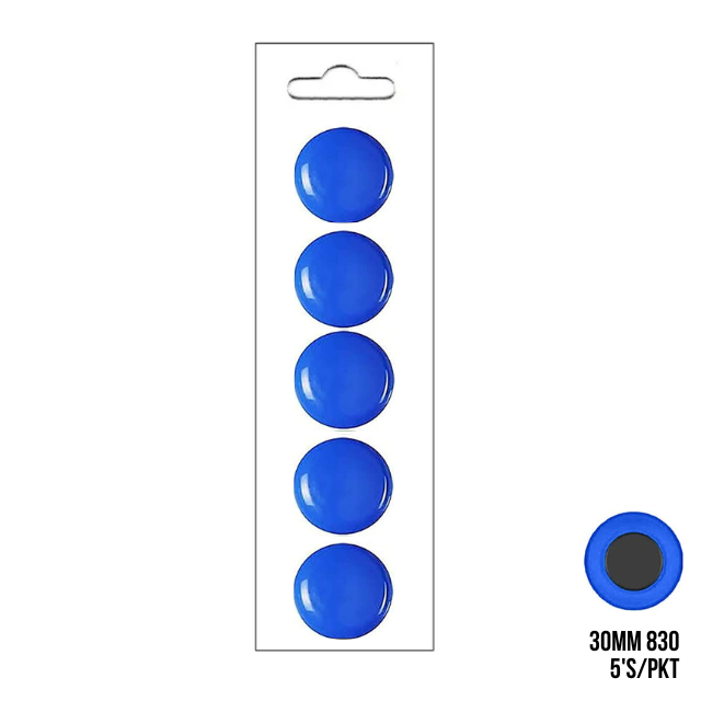 Round Magnetic Buttons 30mm (830) 5's/pack