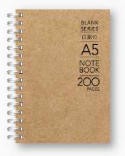 Masterprint Blank Series A5 Wire-O Notebook 200pgs 100gsm - BS-200-A5