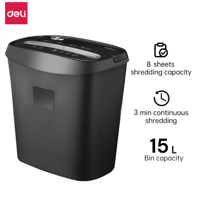 Deli Paper Shredder Cross Cut A4 80g 8's