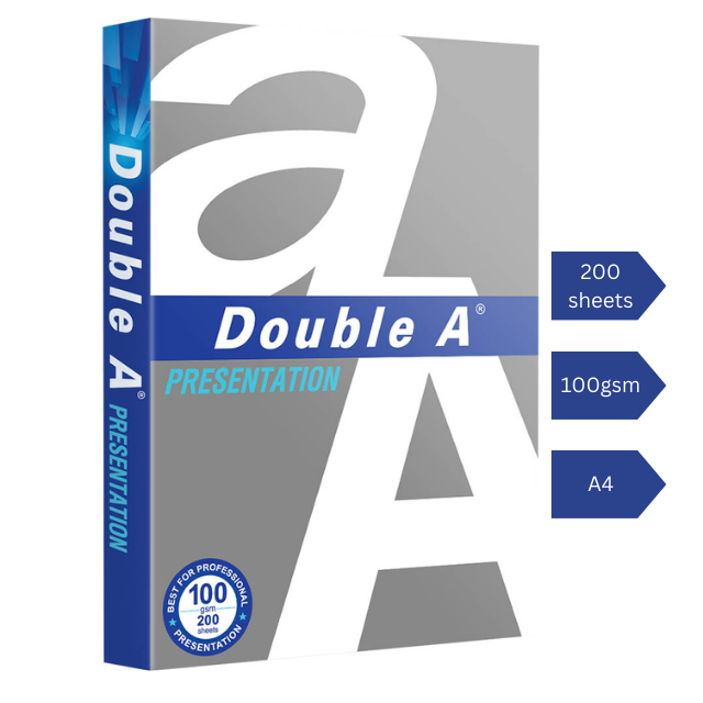 DOUBLE A A4 Paper 100gsm 200pcs