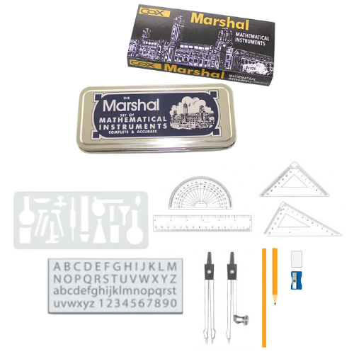 COX Marshal Mathematical Instruments Set A5006