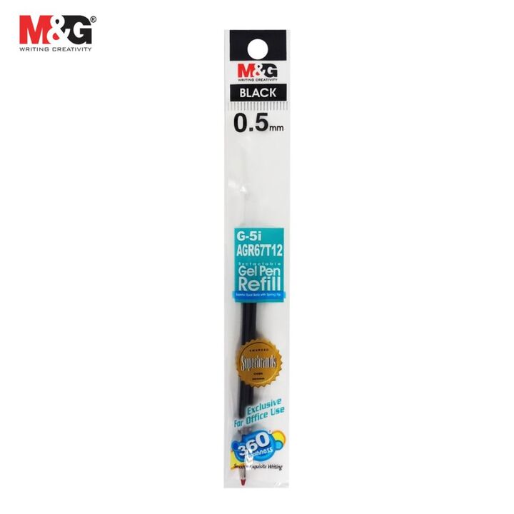 M&G Refill Gel Ink Pen 0.5mm G-5I Agr67T12