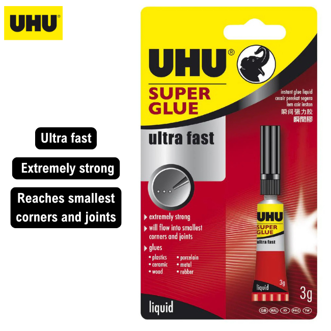 UHU Super Glue Ultra Fast 3gm