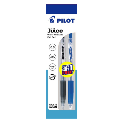 Pilot Juice Gel Pen BX5 0.5mm 2's/pkt - Black & Blue (LJU-10EF-B1L1)