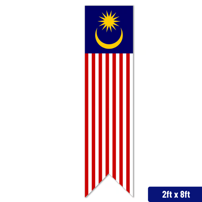 Banner Flag - Malaysia 2'x8'