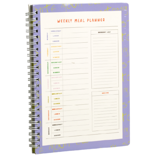 Masterprint A5 Wire-O Weekly Meal Planner 100gsm - WMR-A5