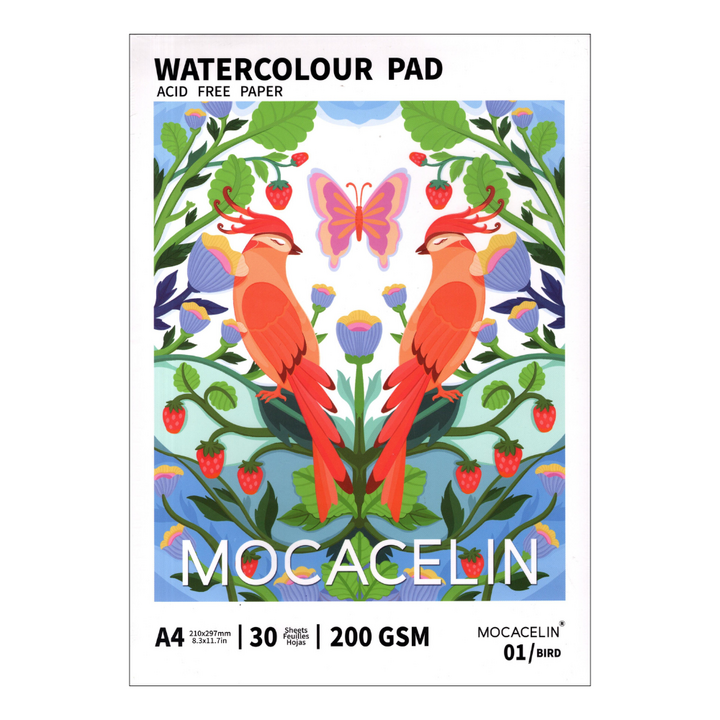 Water Colour Pad  A4 30's 200Gsm (Acid Free Paper)