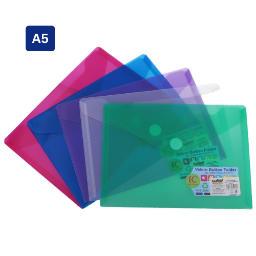 Velcro Button Folder Horizontal HC-2113 A5 250x180mm