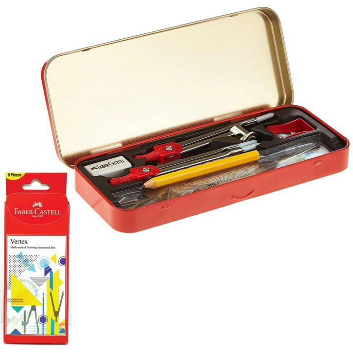 Faber-Castell Vertex Mathematical Drawing Instrument Box (163620)