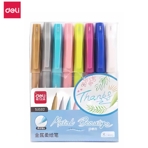 Deli Metal Beauty Pen 8 Colours SU102