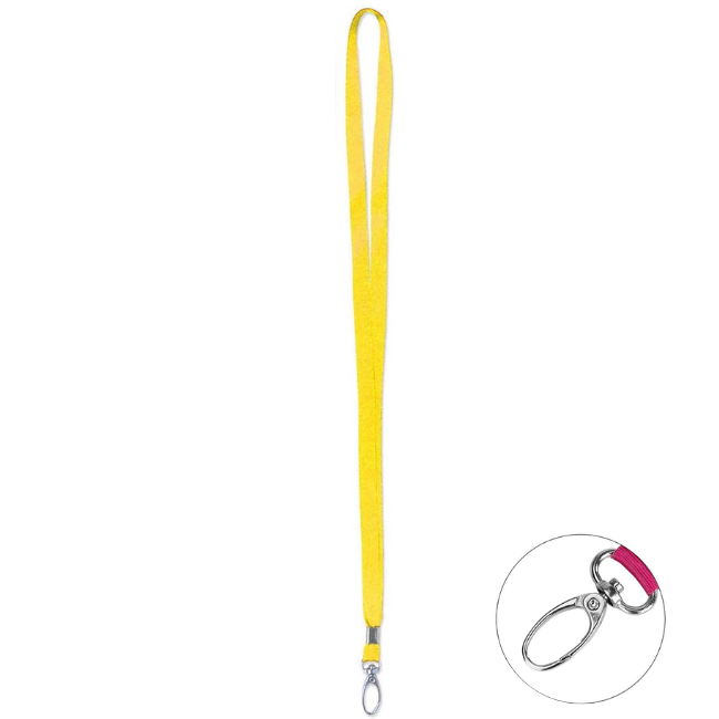 Lanyard 1cm with Oval Shape Clip