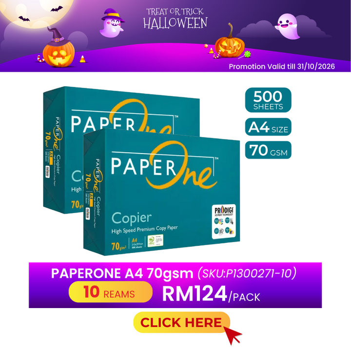 Promo@10reams PaperOne Green Box A4 Paper 70gsm 500's