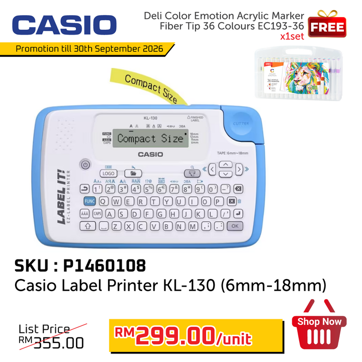 Promo@Casio Label Printer KL-130
