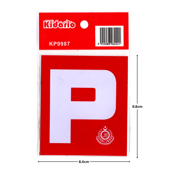 Sticker L License 2pcs