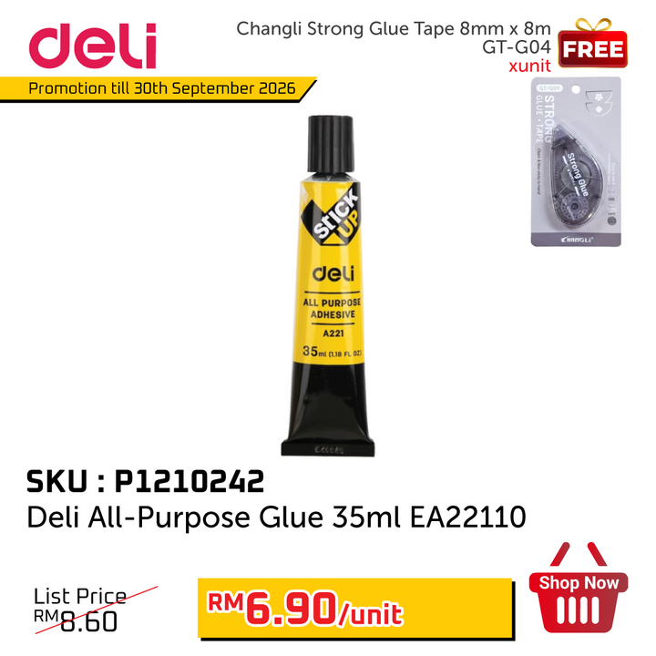 Promo@Deli All-Purpose Glue 35ml EA22110