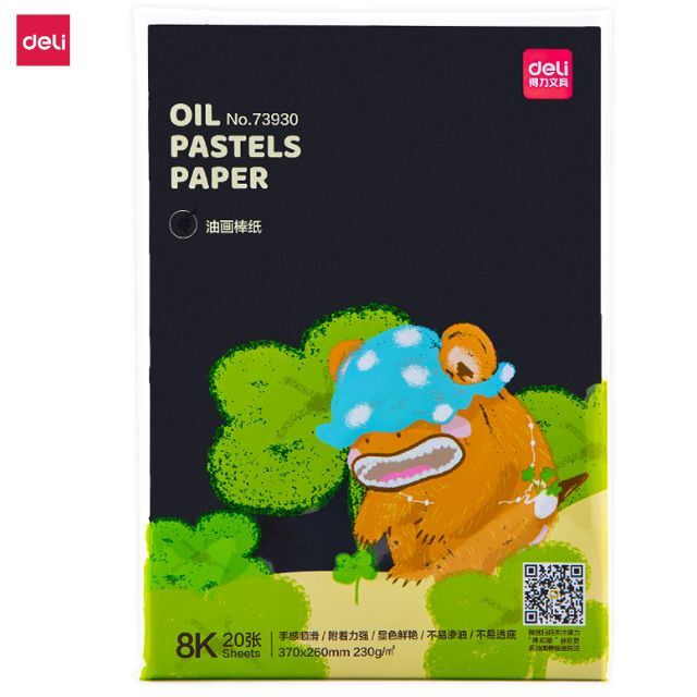 Deli Oil Pastel Paper 8K 230gsm 20pcs