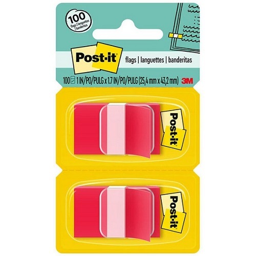 3M Post It Tape Flag 680 Twin Pack (50's x 2) 1''x1.7''