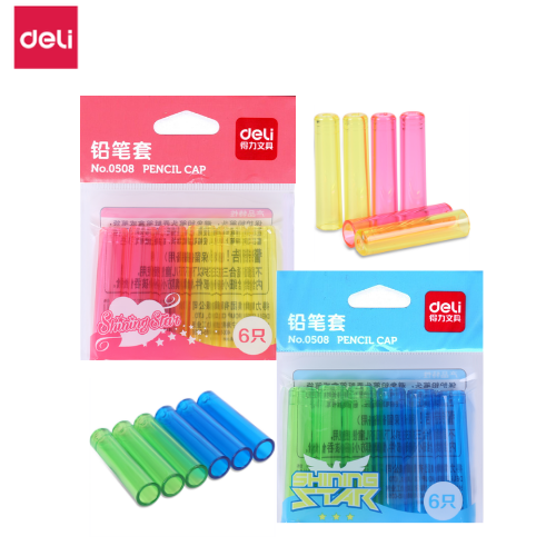Deli Pencil Cap Asst Colours 0508