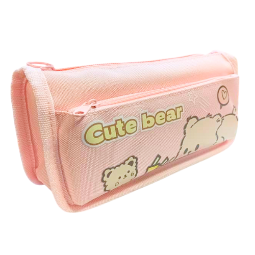 Pencil Bag Cute Bear 2 Layer Compartment