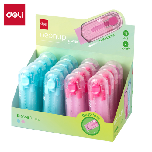Deli neonup Eraser 45*44*11mm Asst Colours