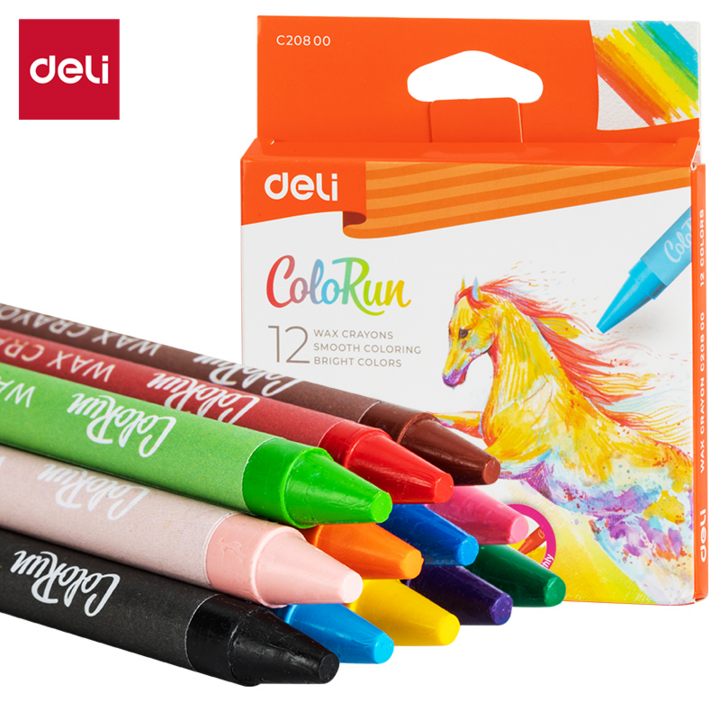 Deli Wax Crayon 12 Colours