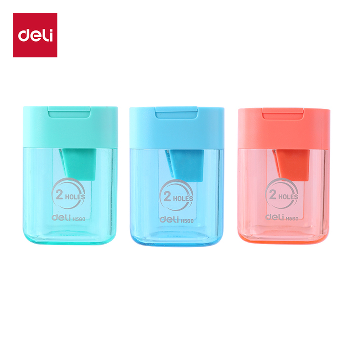 Deli Two Hole Pencil Sharpener 6.9-11mm