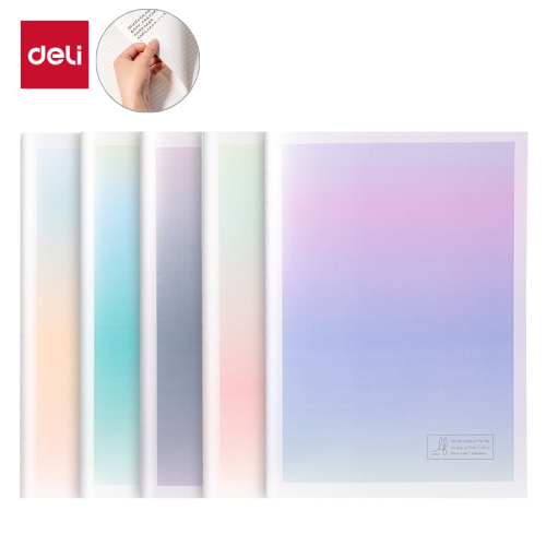 Deli School Soft Cover Notebook FA540-1 A5 40's 70gsm Asst Colours