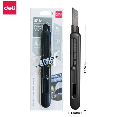 Deli Cutter 9mm TD301 Black