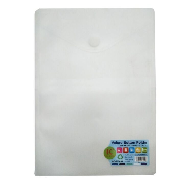 Velcro Button Folder Vertical HC-2114 A4 335x235mm