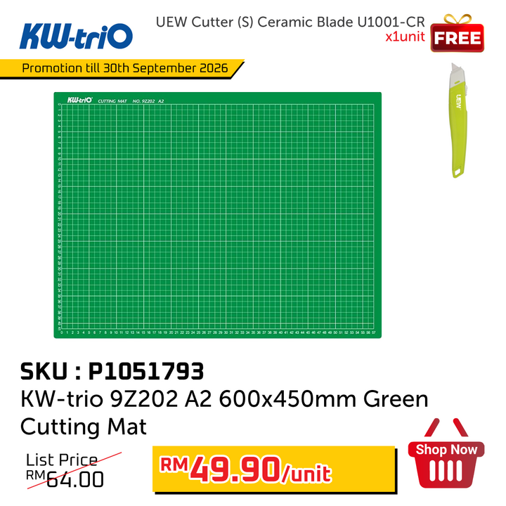 Promo@KW-trio 9Z202 A2 Green Cutting Mat