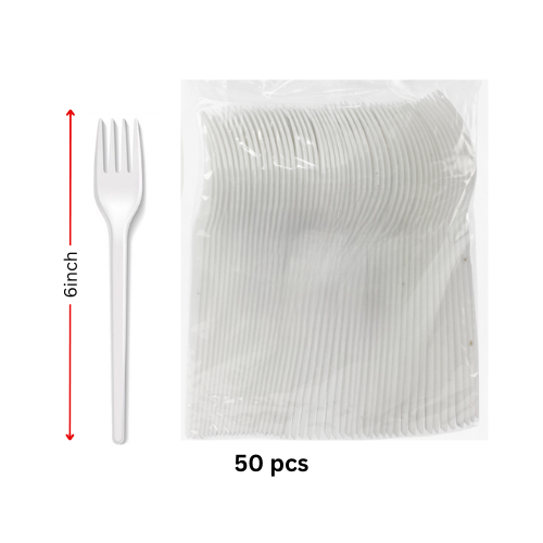 Disposable Fork 6inch MP7 FE 50pcs